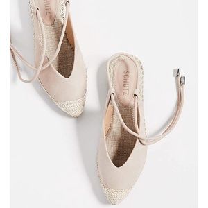 Schutz Leather Espadrilles